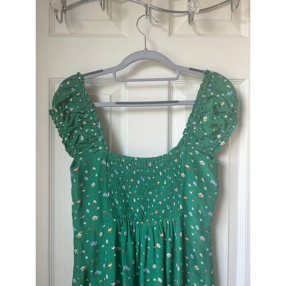 ASTR The Label Green Floral Midi Dress - Medium - Picture 6 of 8